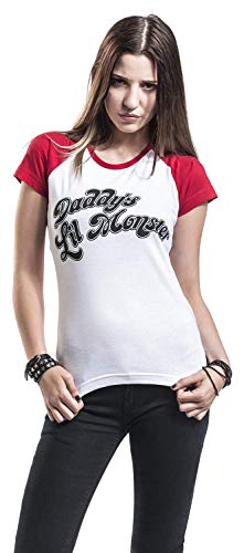 Escuadrón Suicida Harley Quinn - Daddy's Little Monster Camiseta Mujer rojo-blanco M