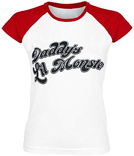 Escuadrón Suicida Harley Quinn - Daddy's Little Monster Camiseta Mujer rojo-blanco M