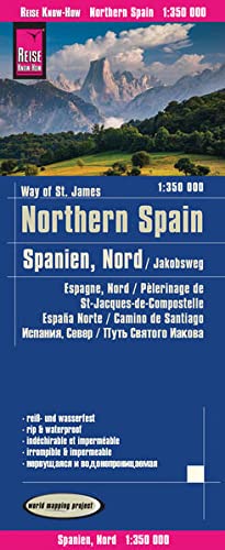 España Norte, mapa impermeable de carreteras. Escala 1:350.000 impermeable. Reise Know-How.: reiß- und wasserfest (world mapping project)