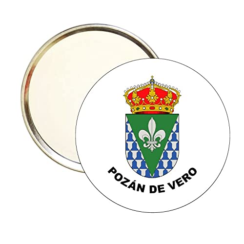 ESPEJO REDONDO ESCUDO HERALDICO POZAN DE VERO HUESCA