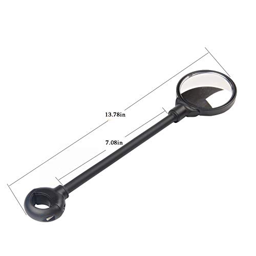 Espejo Retrovisor para Bicicleta, Espejos Retrovisores Universales de Gran Angular, Espejo Retrovisor Giratorio Ajustable de 360 °, para Bicicletas Carretera, Bicicletas Montaña, Vehículos Eléctricos
