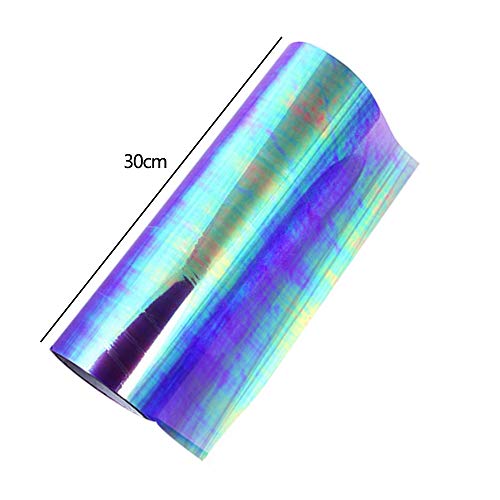 Estilo De PelíCula Ligera Para Coche CamaleóN Pegatinas Pegatina AutomóVil Faros Luz Trasera Envoltura De PelíCula Ligera De Tinte De Vinilo 30 * 60 Cm (PúRpura)