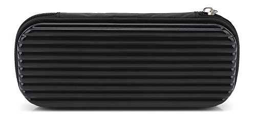 Estuche duro de tipo ejecutivo para diferentes plumas, bolígrafos, lápices táctiles (policarbonato), KAYOND, color negro