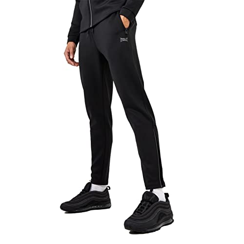 Everlast Hombre Pantalones Deportivos Tipo Joggers Ligeros Negro M