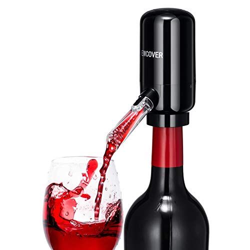 EWCover Aireador eléctrico de vino, decantador de vino inteligente automático de un toque y bomba dispensador de vino