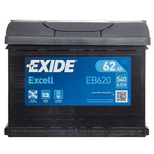 Exide EB620 Batería de Arranque, 12V