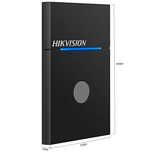 Externo Disco Duro Portátil NVMe Unidad de Estado sólido - hasta 1060MB/s, USB 3.2 Gen.2, USB-A,USB-C, Resistente al Agua y al Polvo,-HIKVISION Elite 7 táctil 1TB SSD-Negro