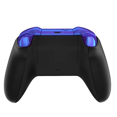 eXtremeRate Botones Completos para Xbox One S/X Botón de LB RB LT RT Bumpers Triggers Gatillos D-Pad ABXY Start Back Sync Botones con Herramientas para Xbox One S One X(Modelo 1708)-De Azul a Violeta