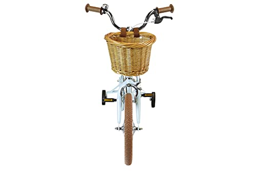FabricBike Kids - Bicicleta con Pedales para niño y niña, Ruedines de Entrenamiento Desmontables, Frenos, Ruedas 12 y 16 Pulgadas, 4 Colores (Classic Blue, 16": 3-7 Años (Estatura 96cm - 120cm))