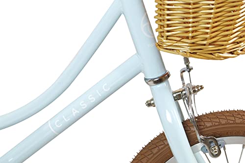 FabricBike Kids - Bicicleta con Pedales para niño y niña, Ruedines de Entrenamiento Desmontables, Frenos, Ruedas 12 y 16 Pulgadas, 4 Colores (Classic Blue, 16": 3-7 Años (Estatura 96cm - 120cm))