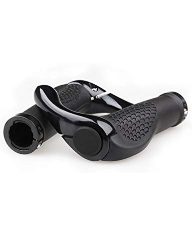 FBBULES 2PCS Puños Bicicleta Ergonómicos, Puños de Manillar de Bicicleta, Puños Scooter Montaña Bici MTB Mangos de Goma Antideslizantes, Protector Cómodo