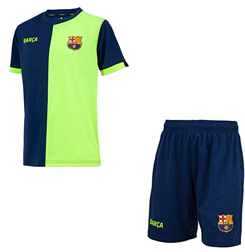 Fc Barcelone Camiseta + Pantalones Cortos Barca - Colección Oficial Talla niño 10 años