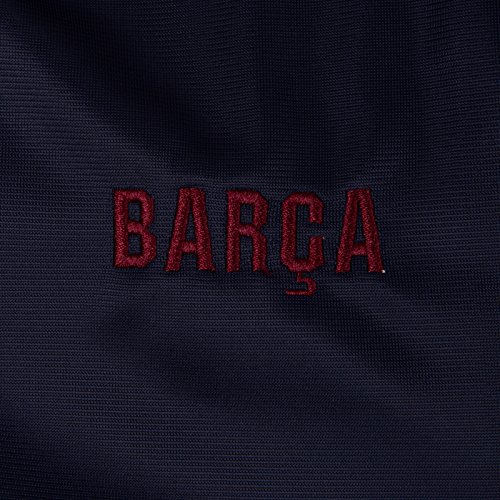 FCB FC Barcelona - Chaqueta de Entrenamiento Oficial - para niño - Estilo Retro - Azul Marino - Barça - 8-9 años