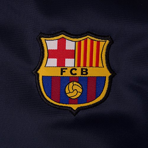 FCB FC Barcelona - Chaqueta de Entrenamiento Oficial - para niño - Estilo Retro - Azul Marino - Barça - 8-9 años