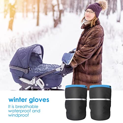 fdsfd Guantes de invierno para cochecito de bebé, guantes cálidos para el coche, guantes para silla de paseo con resistencia a la nieve, fáciles de instalar, regalos de cumpleaños y día de la madre