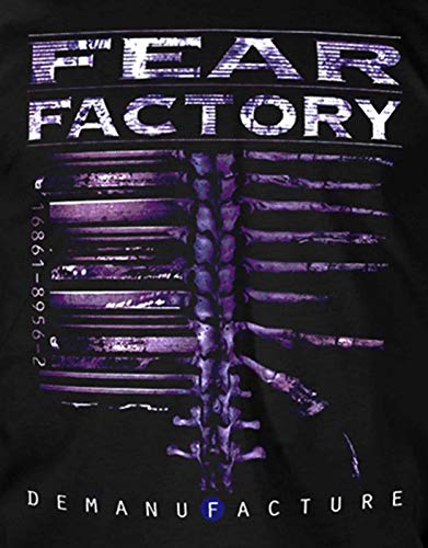 Fear Factory Demanfacture oficial hombre nuevo Negro T Shirt