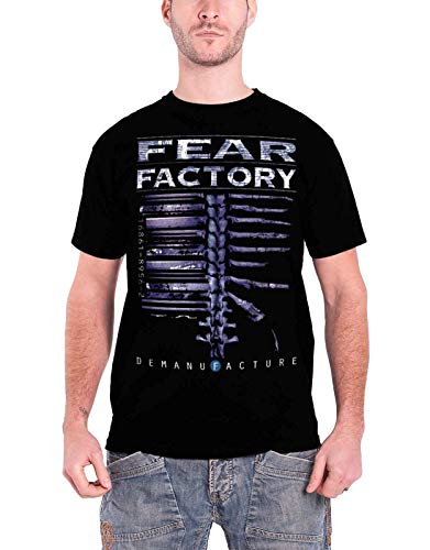 Fear Factory Demanfacture oficial hombre nuevo Negro T Shirt