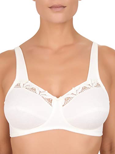 Felina 327-6 Women's Melina Natural Beige Embroidery Non-Wired Support Coverage Full Cup Bra 80E