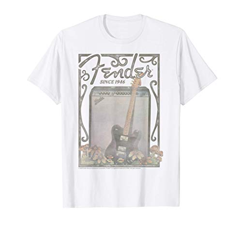 Fender Since 1946 Floral Poster Camiseta