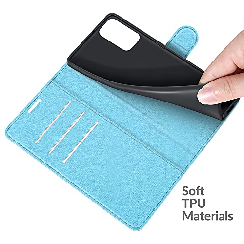 Fertuo Funda para Xiaomi Redmi Note 10 5G / Poco M3 Pro, Carcasa Libro con Tapa de Cuero Piel Wallet Case Flip Cover con Hebilla Magnetica, Ranuras para Tarjetas para Redmi Note 10 5G, Azul