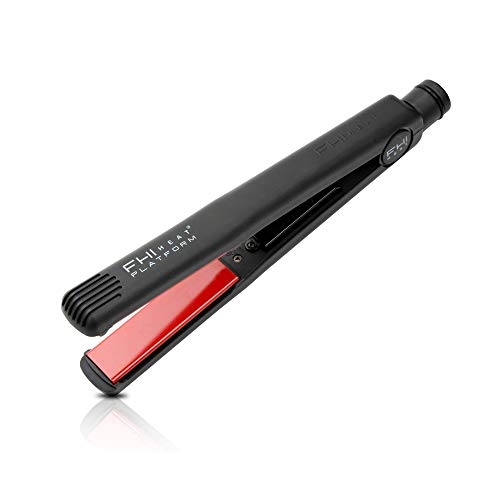 FHI Electricos, Plancha para el pelo (Roja, 25 mm) - 1 unidad, Negro