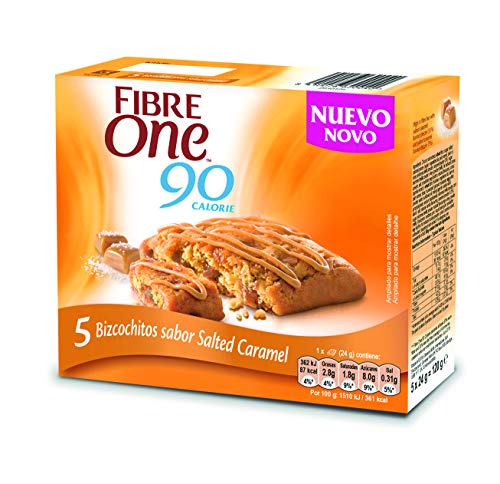 Fibre One - Bizcochitos de caramelo salado - (Pack de 25 unidades de 24 g)