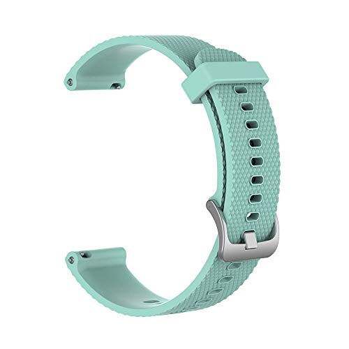 Ficocean Correa de Reloj Compatible para Polar Ignite, Pulsera de Silicona Brazalete de Repuesto Banda de Deportes Correa de Muñeca para Polar Ignite (Verde Azulado, L)