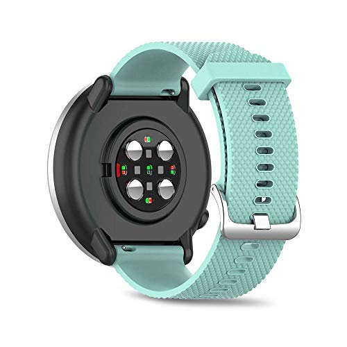 Ficocean Correa de Reloj Compatible para Polar Ignite, Pulsera de Silicona Brazalete de Repuesto Banda de Deportes Correa de Muñeca para Polar Ignite (Verde Azulado, L)