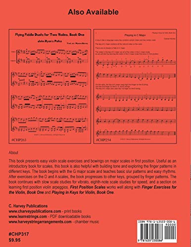 First Position Scale Studies for the Violin, Book One