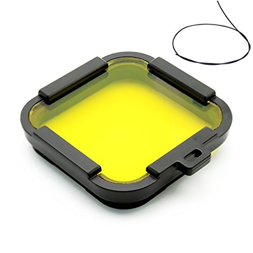 First2savvv amarillo Juego de filtros para lentes para GOPRO Hero5 Session Hero4 Session + palo de la flotabilidad - GO-5Session-LJ-13QSB