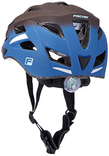 Fischer Adultos Urban Jarolift Bicicleta Casco, Color marrón de Color Azul, S/M