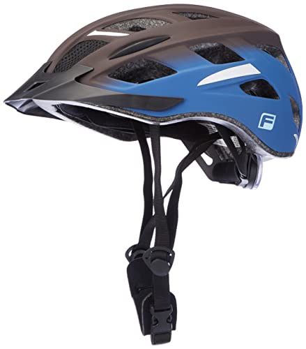 Fischer Adultos Urban Jarolift Bicicleta Casco, Color marrón de Color Azul, S/M