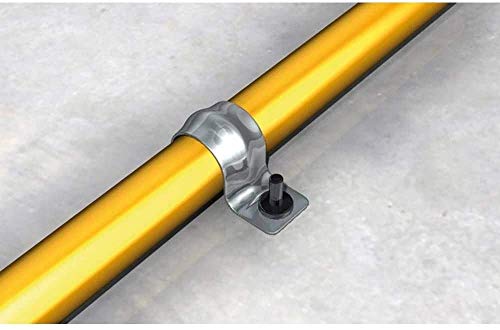 fischer | BSM-10mm de una pata grapas metalicas abrazaderas para tubos de agua, manguera o cable coaxial pared (100 unidades)