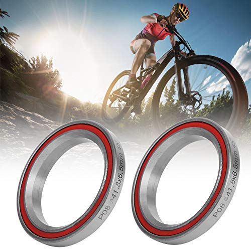 Fitbikeco bmx bearing, keenso rodamiento direccion bicicleta, 2 piezas de cojinete de dirección de 41,8 mm, dirección de doble cojinete sellado resistente, cojinetes de repuesto para bicicleta