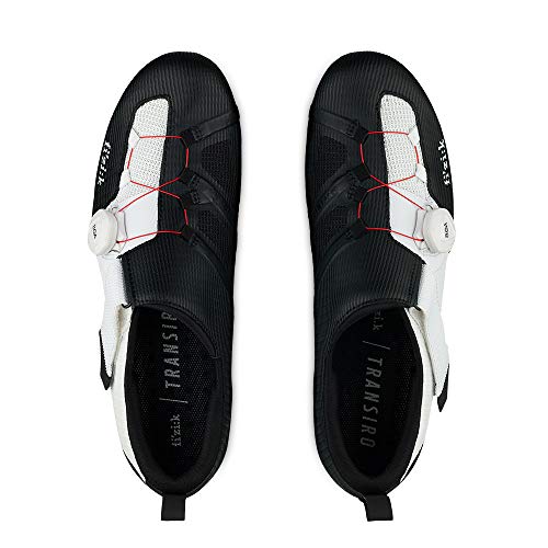 Fizik - Infinito R3, Zapatillas de triatlón Unisex – Adulto, Unisex Adulto, TRR3INME1, Nero Bianca, 48 EU
