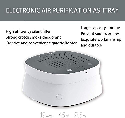 Fly YUTING Purificador de Aire de cenicero, 6 filtros sin Humo Incluidos Ceniceros portátiles USB Recargable para automóvil/Interiores/al Aire Libre Proteger Family Health