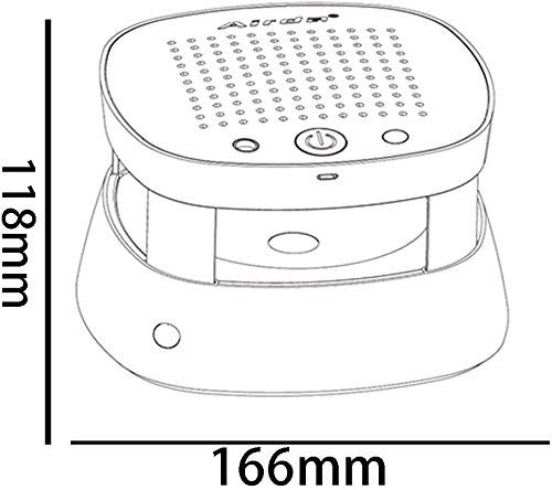 Fly YUTING Purificador de Aire de cenicero, 6 filtros sin Humo Incluidos Ceniceros portátiles USB Recargable para automóvil/Interiores/al Aire Libre Proteger Family Health