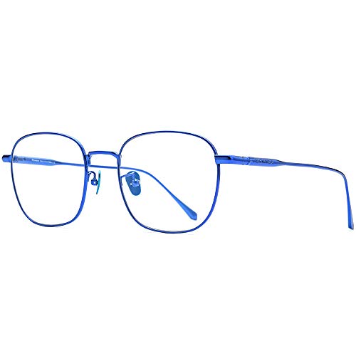 FONEX Marco de gafas de titanio para hombre, gafas cuadradas ópticas 8560