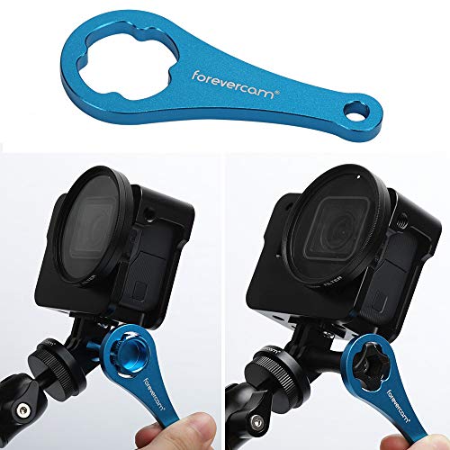 Forevercam Kit de adaptador de trípode para cámara de acción 5 en 1 compatible con GoPro Session, Fusion, Hero, 6, 5, 4, 3+, 3, 2, 1, GoPro Hero 2018