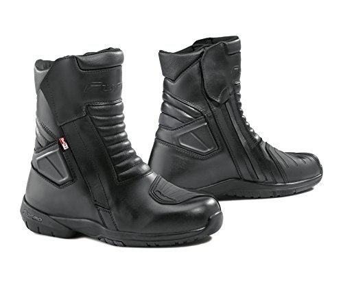 FORMA Botas de Moto Fuji Outdry WP con Homologación de Tipo CE, Negro, 46