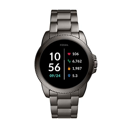 Fossil Connected Smartwatch Gen 5E para Hombre con Tecnología Wear OS de Google, Frecuencia Cardíaca, NFC y Notificaciones Smartwatch, Acero Inoxidable