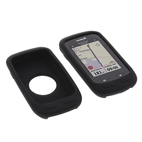 foto-kontor Funda para Garmin Edge 1000 Edge Explore 1000 Protectora Silicona Carcasa protección Negra