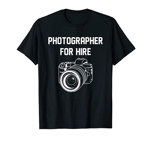 Fotógrafo Para Alquiler Fotografía Divertida Carrera Cámara Amante Camiseta