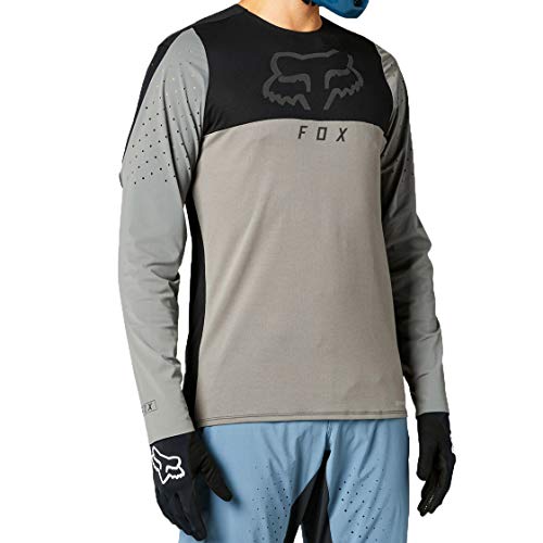 Fox Racing Camiseta Flexair Delta™ LS Flexair Delta™ LS Jersey, Hombre, Jersey Flexair Delta™ LS, Plateado, S