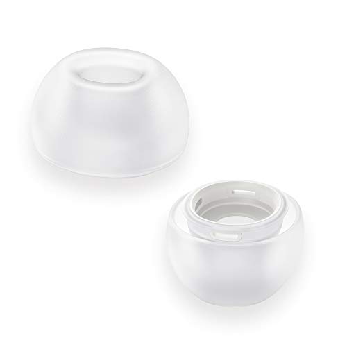 FRTMA Replacement Ear Tips/Silicone Earbuds Covers Compatible with AirPods Pro 2019 Wireless Ear Phones, 1 Pair Ear Piece (Medium), Transparent
