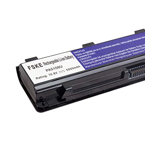 FSKE® Batería para portátil Toshiba PA5109U-1BRS PABAS272 5000mAh 10.8V para Toshiba Satellite C50 C50D C50t C55 C55D C55t C70 C70D C75 C75D L70 C50-A C50D-A C55D-A