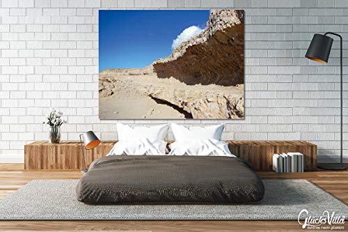 Fuerte Te Quiero 3 – cuadro / imagen mural, 120 x 90 cm, Pared Imagen como XXL de impresión sobre vidrio acrílico. Fuerteventura, Canarias, España, Paisaje, montañas