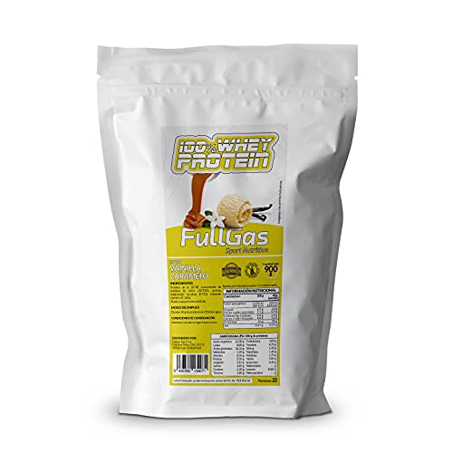 FullGas - 100% WHEY PROTEIN CONCENTRATE Vainilla Caramelo 900g