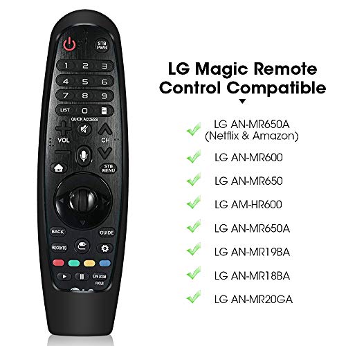 Funda de Silicona para Mando a Distancia LG Magic Control AN-MR20GA AN-MR19BA AN-MR18BA AN-MR600 AN-MR650 AN-MR650A, Anti-caída Carcasas Protectora para LG Magic Remote - Amarillo