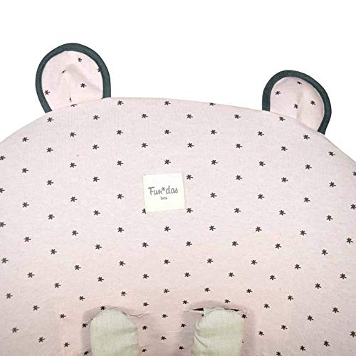 Fundas BCN® F130/4597 - Funda Stokke Tripp Trapp Newborn Set, de Algodón - Estampado Little Fun Peach